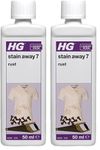 HG Stain Away 7 Rust, Stain Remover for Stubborn Rusty Marks, Erases Stains from Clothes, Tiles, Flagstone, Concrete & Natural Stone Surfaces, Textile Safe – 50ml (426005106) (Pack of 2)