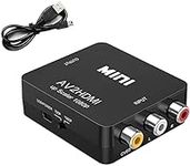 XPMY RCA to HDMI Adapter, AV to HDMI Converter, 1080P to HDMI CVBS AV Composite Video Audio Adapter for PC Laptop Mini Xbox PS2 PS3 TV STB VHS VCR Camera DVD