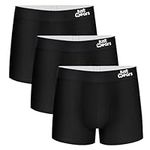 JustWears Everyday Mens Trunks, 3 Pack | Breathable Anti-Chafe Underwear with Moisture-Wicking MicroModal Air Cool Fabric | Ergonomic Support | Seamless Sustainable Boxers for Men | Pants Gift