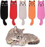 ADAKEL 5 Pieces Cat Catnip Toy Cat 