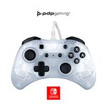 PDP Rock Candy™ Wired Controller: Frost White Nintendo Switch, Nintendo Switch (OLED Model)