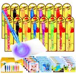 TAFULOR Invisible Ink Pen and Notebook, 16Pack Animal Spy Pen Party Favors, Invisible Disappearing Ink Pen with Light for Fun Activity Entertainment Secret Message and Classroom Exchange