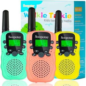 Walkie Talkies for Kids, Walkie Talkie Toys for Girls and Boys, Outdoor Toys for Ages 4-8-12, Built-in Flashlight, 22 Channels, Easter Basket Stuffers, Easter Gifts for Kids