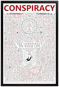 Ecqizer The Conspiracy On Your Life - Intricate and Thought-Provoking Canvas Print 12x18inch-Unframed