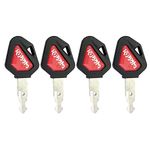 GAOHOU 4PCS Ignition Switch Key for Kubota Mini Excavator Backhoe Track Loader Marked 459A Starter Key