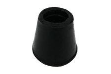 Shepherd Hardware 8758E Leg Tips 1/2 inch Inside Diameter Rubber Chair Leg Tips, 24 Pack, Black