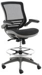 Harwick Evolve All Mesh Heavy Duty Drafting Chair, Gunmetal Finish
