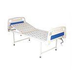 Salasar Semi Fowler Manual Hospital Bed for Patients (Single Function Bed) - White