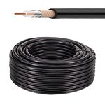 urcianow RG58 Coaxial Cable 15Meters Low Loss 50Ohms RG58 RF Coax Cable Antenna Extension RG58 Coax Cable for SMA UHF F Type N Type BNC TNC Connector WiFi Router Signal Booster Amplifer