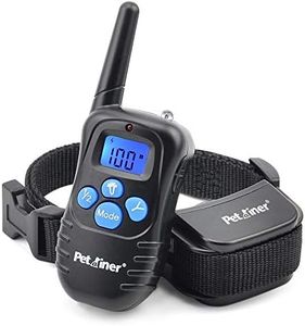 Petrainer PET998DRB1 Rechargeable and Rainproof 330 Yards Remote Dog Training Electronic Electric Shock Collar with Beep Vibration