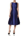 Adrianna Papell Women's Sleeveless Tea Length Dress, Blue (Neptune), 16