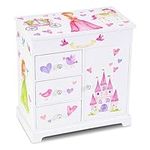 Jewelkeeper Jewelry Box for Girls with 3 Drawers, Princess Jewelry Boxes, Dance of the Sugar Plum Fairy and Spinning Princess Doll, Girls Gifts