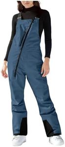VOGFFR Womens Snow Bibs,Snow Bibs Women Waterproof Insulated Snowpants Windproof Warm Ski Bib Overalls Winter Athletic Snowboard Overall Navy