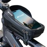 Byking Bike Bag, Waterproof Bike Phone Holder for Mobile Upto 6.7", Cycle Frame Bag, Top Tube Bike Accessories for Phone, Bicycle Frame Bag, Waterproof iPhone Mount Case, MTB Accessories.