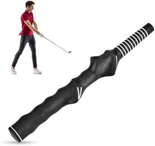 Dioche Golf Training Grip, Golf Swing Trainer Training Grip Rubber Black Practise Aid Grip