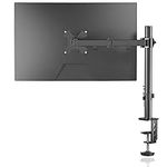 Single Monitor Arm, Monitor Arm Desk Mount for 13-27 inch LCD LED Screens PC Monitor & Projector Stands, Screen Stand for Desk up to 10kg, VESA 75/100mm Monitor Stands