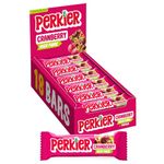 Perkier Cranberry Bars (18 Pack) – Vegan – Gluten Free – High Fibre – Lower Sugar - Protein - Natural Ingredients – Lower Calorie