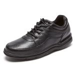 Rockport Men's World Tour Classic Oxford, Black Tumbled Leather, Numeric_10_Point_5 Wide