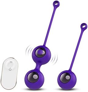 Masajeador Bolas de China con Control Remoto, Bolas de Masaje, Bola Pélvicas, Fortalece los Músculos Pélvicos y Previene la Incontinencia Urinaria,Entrenamiento Completo del Suelo Pélvico para Mujeres