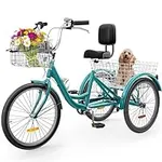 YITAHOME Tricycle, 24 Inch 3 Wheel 