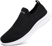 DISRATEBLU Mens Running Shoes Slip On Walking Shoes Lightweight Breathable Non Slip Outdoor Sneakers Sports Running Casual Shoes Tennis Athletic