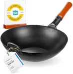 YOSUKATA 13.5" Carbon Steel Wok Pan