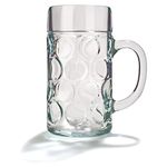 drinkstuff 04533/80 German 2 Pint Glass Beer Tankards