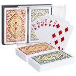 SWINILAYA Waterproof Playing Cards with Gift Box, Plastic Poker Multipack, Standard Size Index,poker cards professional