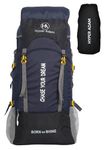 Hyper Adam 60 Ltr Travel Backpack for Outdoor Sport Camp Hiking Trekking Bag Camping Rucksack (NAVY BLUE)