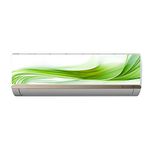 VVWV Green Abstracted Background Full Wrapped AC Sticker Air Conditioner for Home Living Office Multicoloured Vinyl Printed Standard SizeSize L X H 100 X 30 CMS