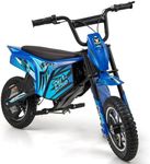 GYMAX 24V Kids Electric Motorbike, Children Dirt Bike with Pneumatic Tires, Brake Lever & kickstand, Ride on Motorcycle for Boys Girls, 115x59x74cm