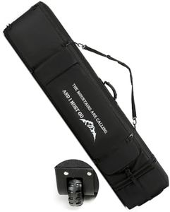 SLINRKE Snowboard Bag with Wheels, Store Transport Snowboard Up to 175 cm, Extendable Ski Bags for Air Travel