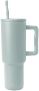 Simple Modern 40 oz Trek Tumbler with Handle and Straw Lid | Cup Holder Friendly Insulated Stainless Steel Travel Mug | Sea Glass Sage