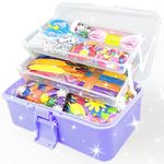 3000Pcs Arts and Crafts Supplies for Kids Crafts for Girls 8-12 Craft Kit with Pipe Cleaners Beads Crafts for Kids DIY School Supplies Set Crafting Box for Girls Boys Age 4-6, 6-8, 8-12 years Gifts