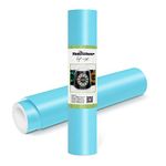 TECKWRAP Permanent Adhesive Vinyl 12" x 10ft, Matte Cyan Blue