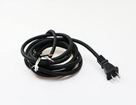 10 Feet Power Tool Cord Replacement,2 Prong 16AWG Oil Resistant Waterproof Rubber Flexible Cord (3.1Meters,Black) (16A2Prong)