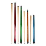 Set of 4 Aska Mixed Length Wrapless Cues LS4N, Canadian Hard Rock Maple Billiard Pool Cue Sticks, Short, Kids Cues