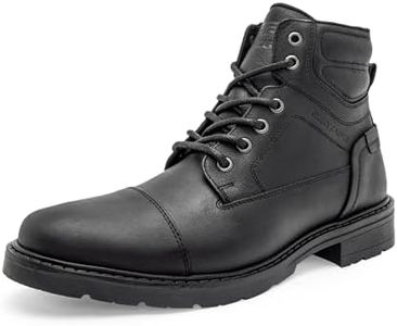 RedTape Genuine Leather Ankle Length Boots for Men | Soft Cushioned Insole, Slip-Resistance, Dynamic Feet Support, Arch Support & Shock Absorption RTE4201-6