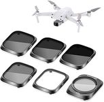 NEEWER 6PCS Lens Filter Kit Compatible with DJI Air 2S, UV CPL ND4 ND8 ND16 ND32 Multi Coated HD Optical Glass, Aluminum Alloy Frame Neutral Density Polarizer Filter for Drone Camera Accessories