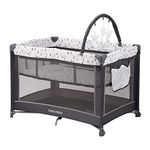 Pamo Babe Portable Baby Playpen, Lightweight Travel Playard with Mattress and Wheels (Rabbit)