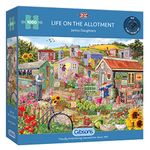 Life on the Allotment | 1000 Piece Jigsaw Puzzle | Village Harvest Puzzle | Sustainable Jigsaw Puzzle for Adults | Premium 100% Recycled Board | Great Gift for Adults | Gibsons Games