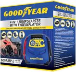 Goodyear 4-In-1 Car Battery Jump Starter | Tyre Inflator | Quick Charger | Power Bank