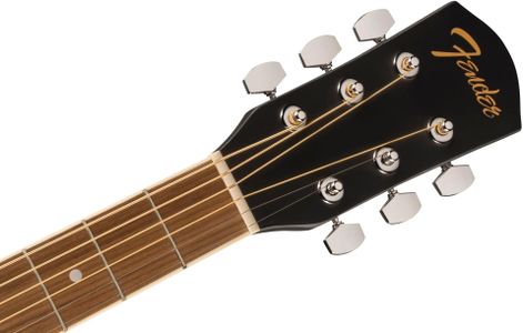 Fender FA-25CE Acoustic Guitar, Black – Cutaway Electric