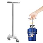 EZYPAK Garbage Disposer Unjamming Wrench 丨Garbage Disposal Wrench Compatible with Waste King and Moen rubbish disposals, for clearing clogs above the sink - Silver (1)