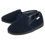 Dunlop Mens Slippers Twin Gusset - Navy Blue - UK 11