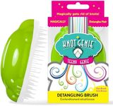 Knot Genie Teeny Detangling Hair Brush for Kids (Lovely Locks Lime) | Perfect Detangling Brush for Curly Hair, Gently Separate Tangles, Leaves Hair Smooth and Shiny | The Pain Free Knot Detangler
