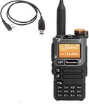 Quansheng UV-K5(8) VHF UHF Dual-Band Ham 5W Portable Two-way Radio Walkie Talki FM NOAA UV-K5 plus W/USB Programming Cable