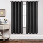 Joydeco Blackout Curtains Bedroom, Black Out Curtain Thermal Insulated Eyelet Top for Room Darkening, Curtains & Drapes Window Treatments Blinds for Living Room Nursery, 2 Panels Home Decoration