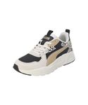 Puma Womens Trinity Lite Animal Sand Dune-Black-Alpine Snow Sneaker - 5 UK (39476501)