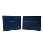 Direct 2 Boater Blue Spiral Bound Ship's & Maintenance Logs w/Flexible Covers 100 Pages/Bk Bundle (2 Items)